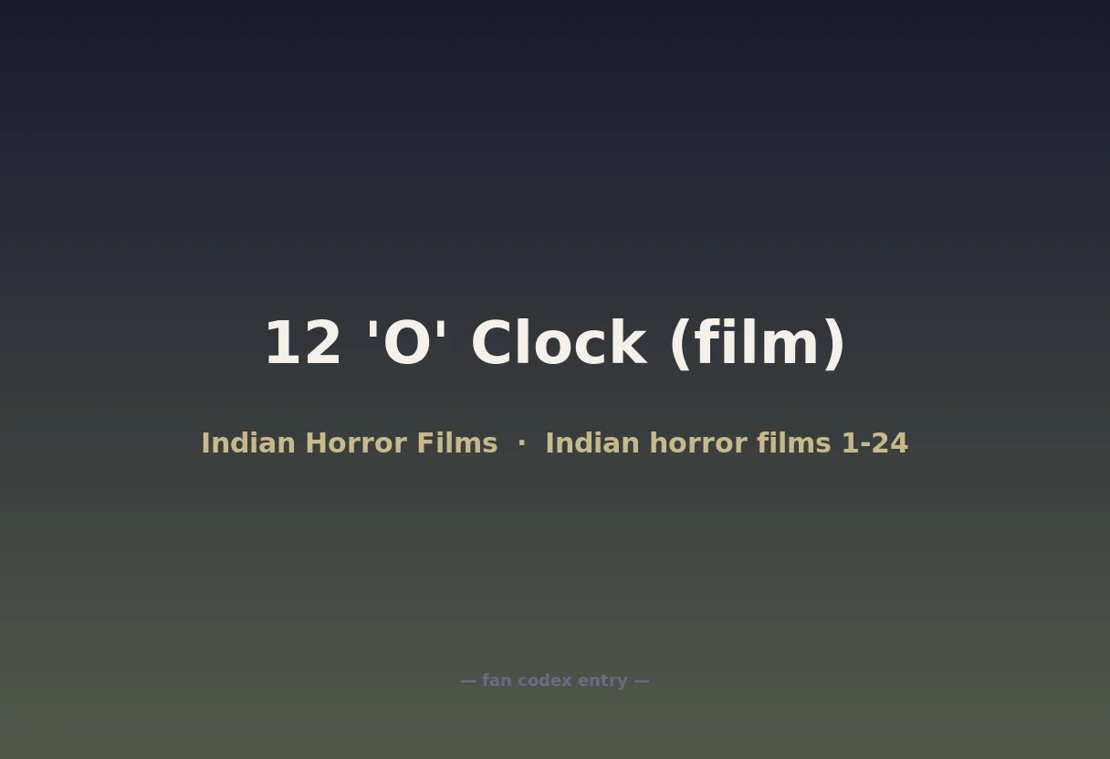 12 'O' Clock (film)