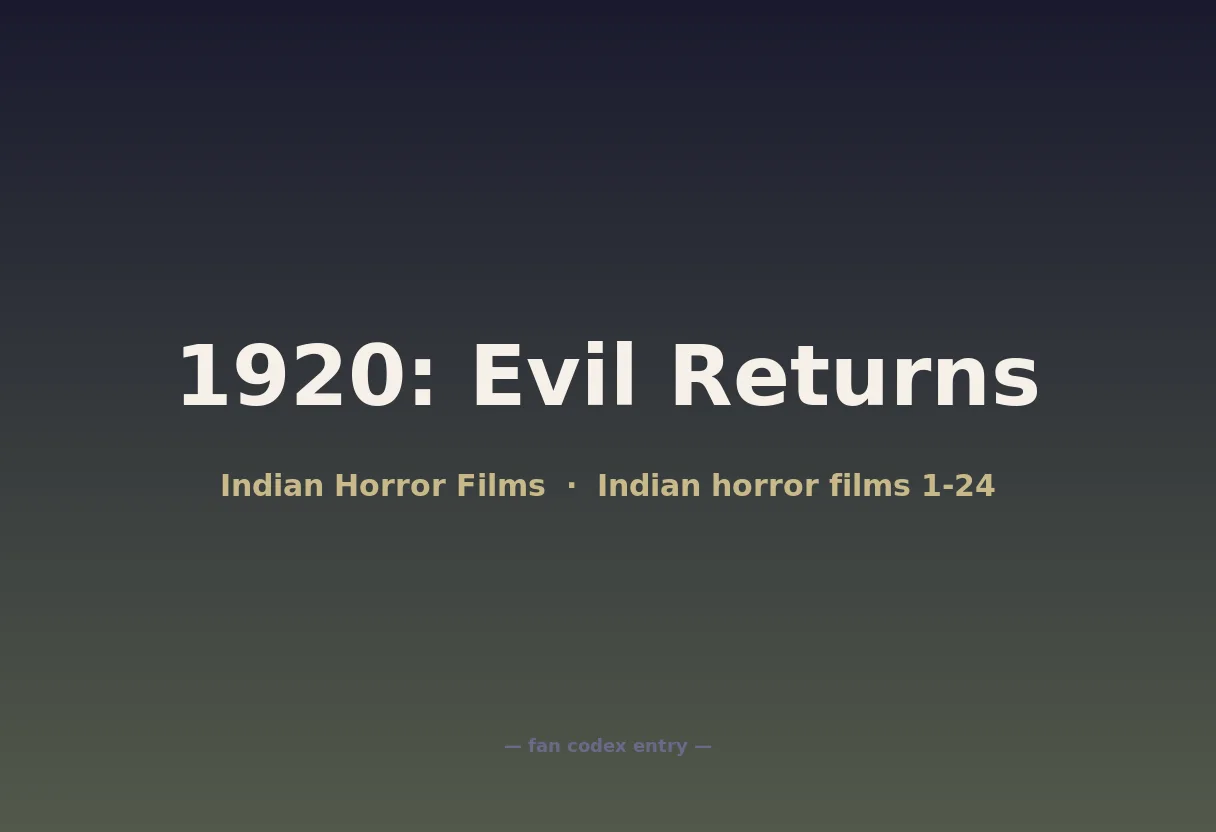 1920: Evil Returns