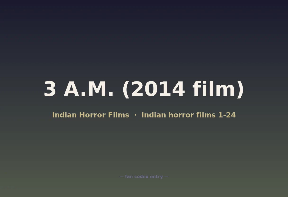 3 A.M. (2014 film)